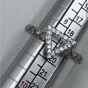 NWT Ryze Party White Frost CZ .925 Sterling Silver Ring - Size 8.5